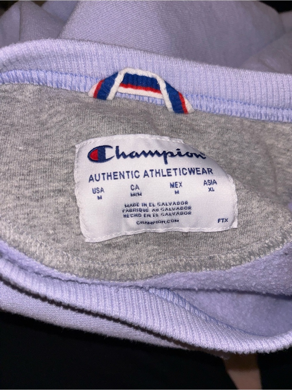 Lavender champion Sweater
